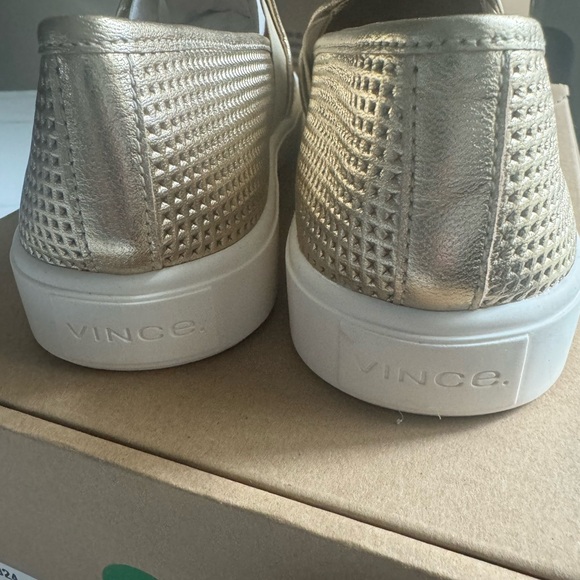 New in Box VINCE- Blair perforated leather slip on sneakers - Picture 5 of 9